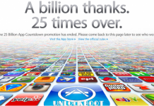 Apple  bilions downloads