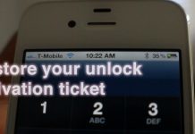 How to Restore unlock activation ticket