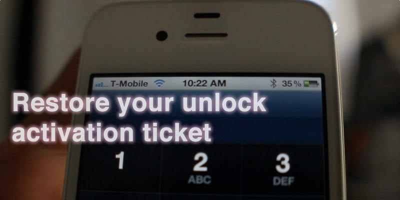 How to Restore SAM Unlock Activation