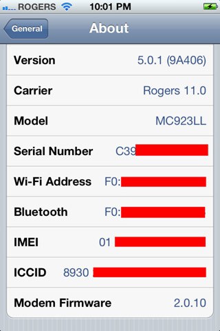 Downgrade 5.1 to 5.0.1 iPhone 4S 2.0.10 baseband