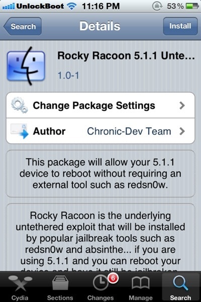 iOS 5.1.1 tethered to 5.1.1 Untethered convert