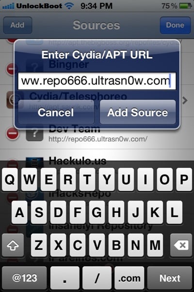 Download Ultrasn0w 1.2.7 to unlock iPhone 4 / 3gs