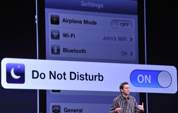 Do not Disturb in iOS 6