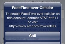 enable att facetame over cellular