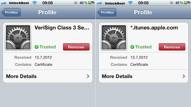 installed in-app hack certificats