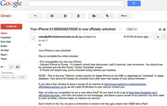 Official iPhone Unlock iPhone 4S