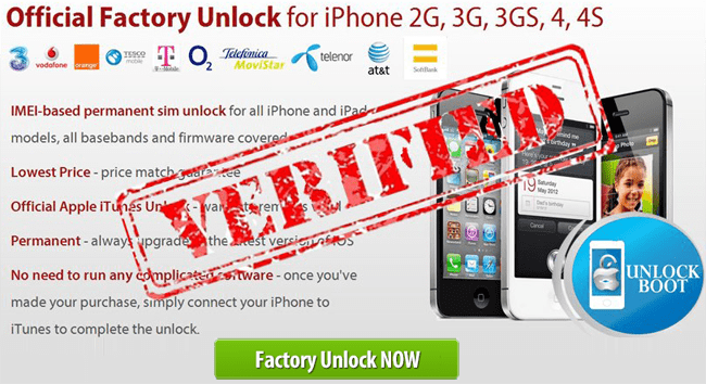 Official iPhone Unlock 4, 4S, 5