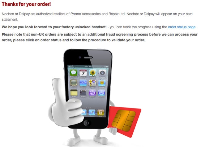 Order iPhone 4 Unlock