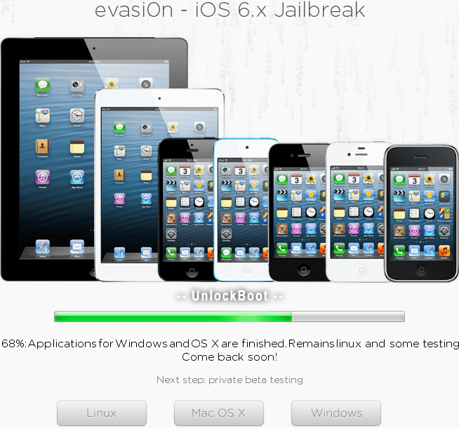Jailbreak iOS 6.1 with Evasi0n Tools