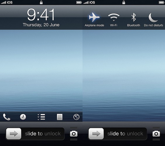 iOS 7 Lock Screen Feature