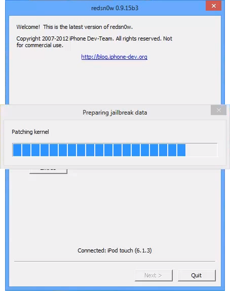 Preparing iOS 6.1.3 jailbreak