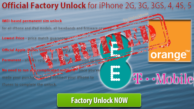Unlock Orange UK iPhone 7