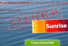 Unlock iPhone sunrise switzerland