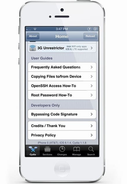 Jailbreak IOS 6.1.4 iPhone 5