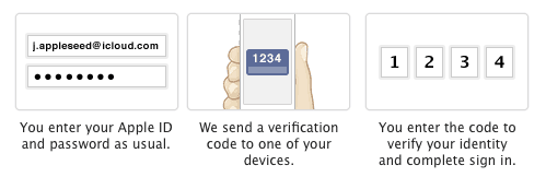 Icloud password verification