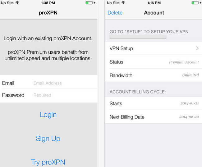 Proxy App iPhone proXPN