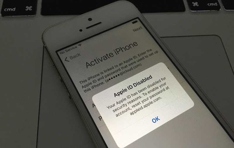 apple id disabled for security reasons