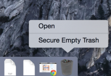 Secure Empty Trash mac