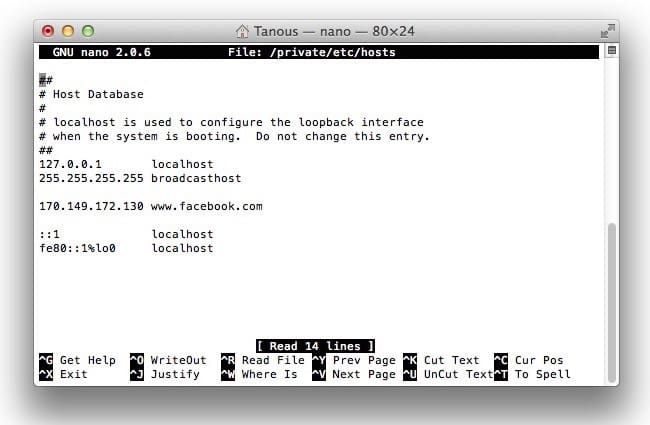 Edit Hosts File Mac