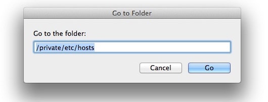 edit hosts file mac textedit