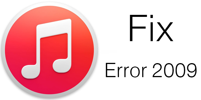 iTunes Error 2009