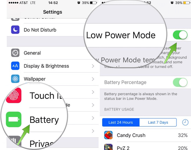Turn On Low Power Mode