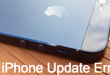 iphone update error