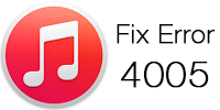 iTunes Error 4005