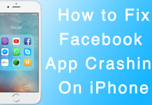 facebook app crashing