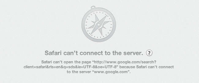 fix Safari cant find server