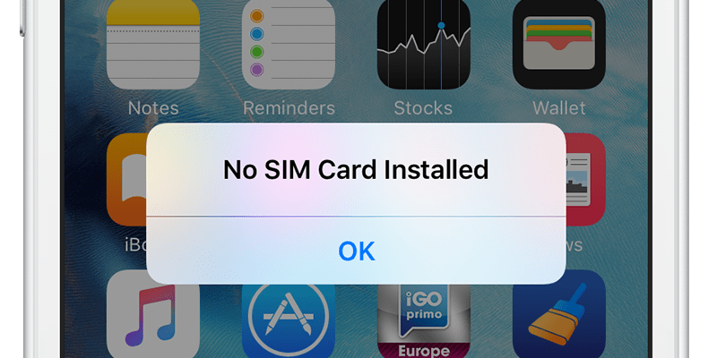 Fix No SIM card Installed