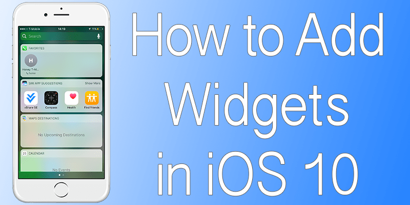 Add Widgets in iOS 11