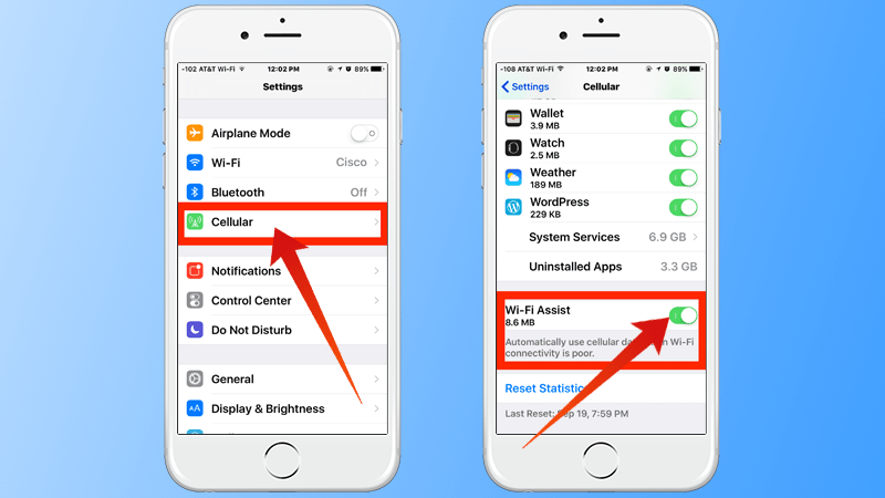 Turn Off Wi-Fi Assist on iPhone