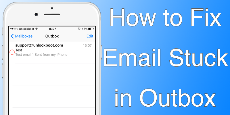 iPhone Email Stuck in Outbox