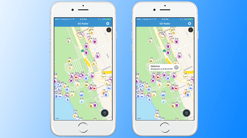 Pokemon Live Map for iPhone