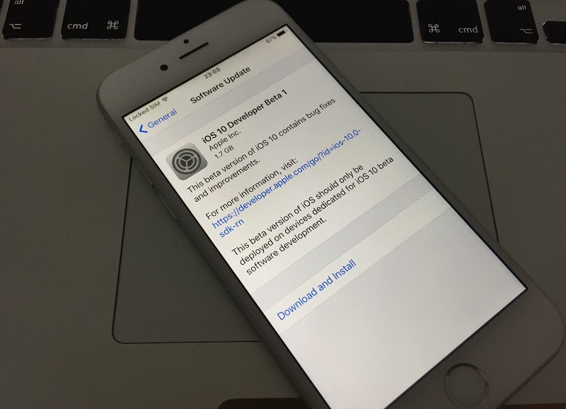 iOS 10 Beta 1 Download