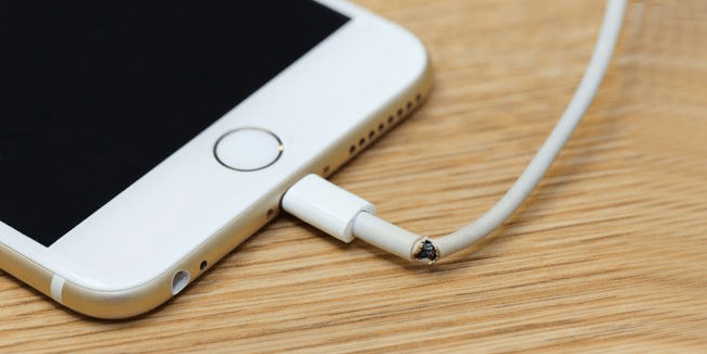 fix a broken iphone charger