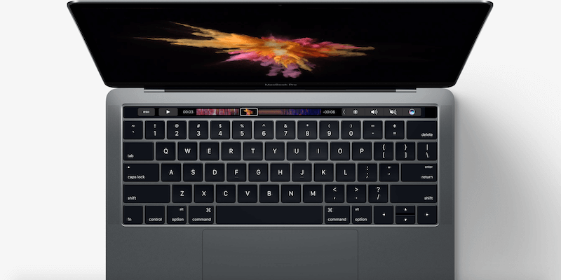 macbook pro with touch bar