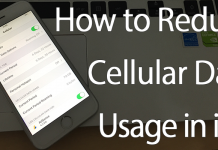 reduce cellular data usage on iphone