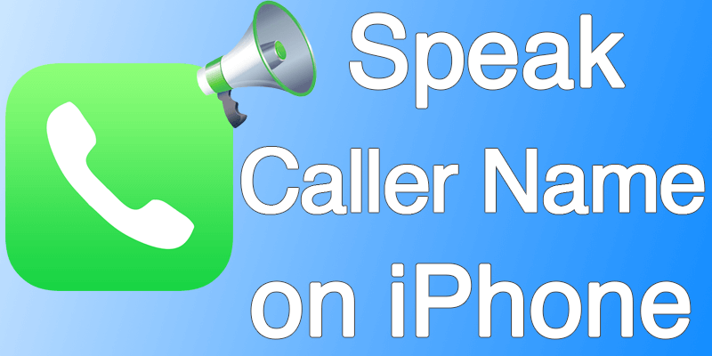 announce calls on iphone