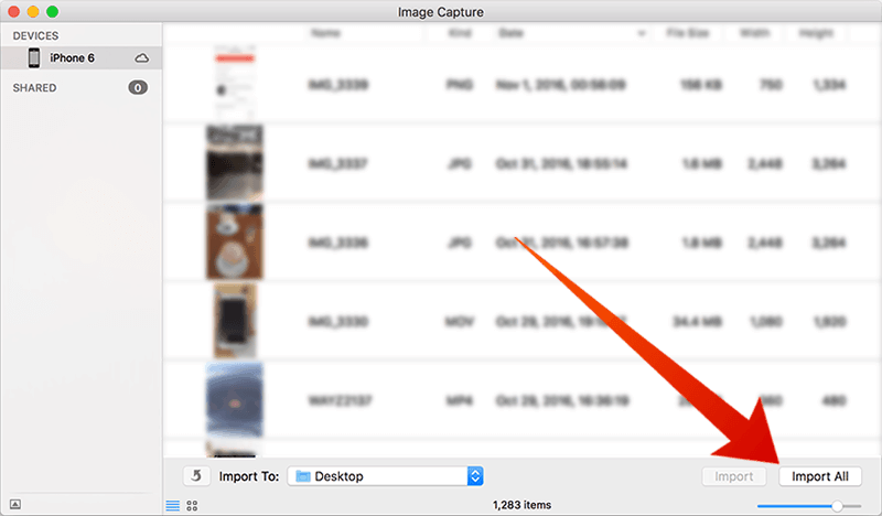 transfer photos from ios to mac