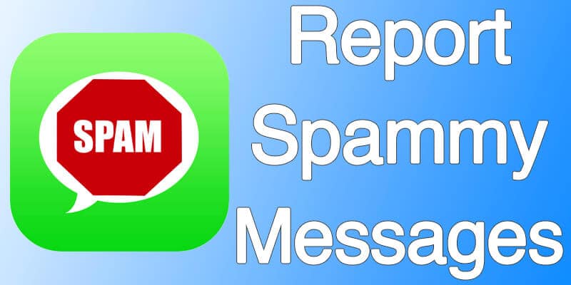 report spam messages to apple
