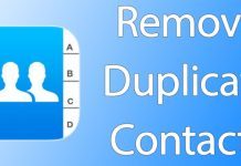 remove duplicate contacts on iphone