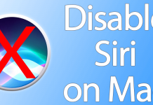 disable siri on mac