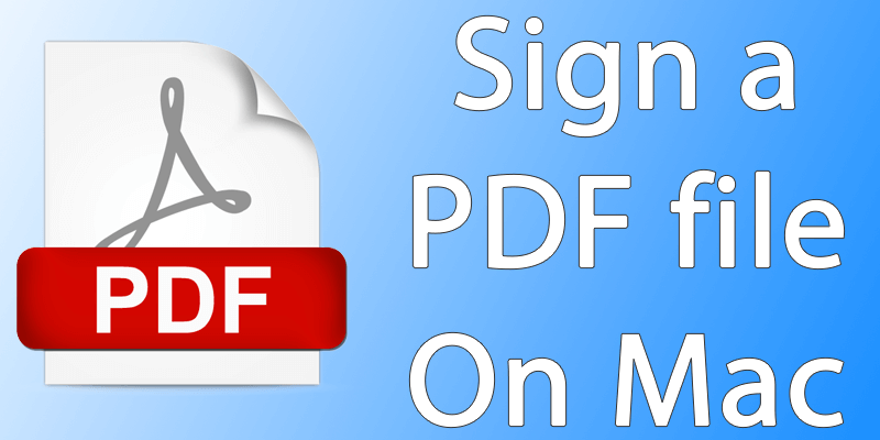 sign a pdf on mac