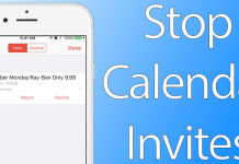 stop calendar invites