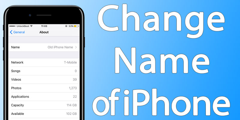 change iphone name