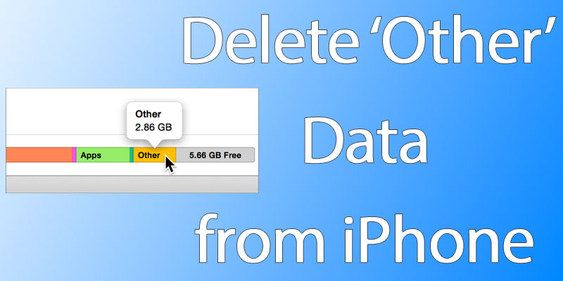 delete other from iphone