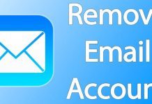 remove email account from iphone