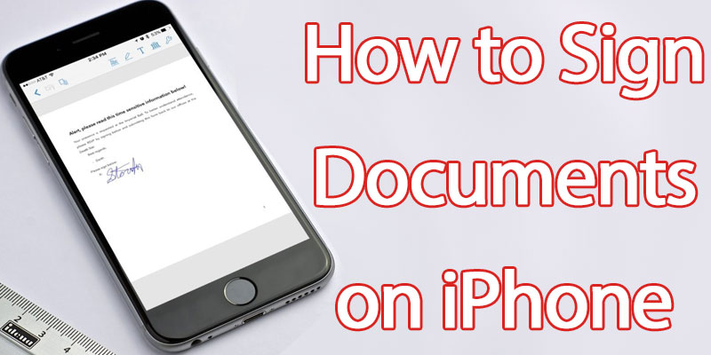 sign documents on iphone